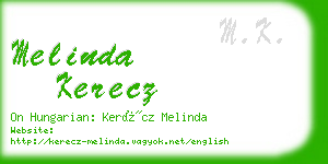 melinda kerecz business card